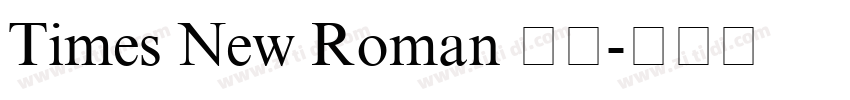 Times New Roman 常规字体转换
